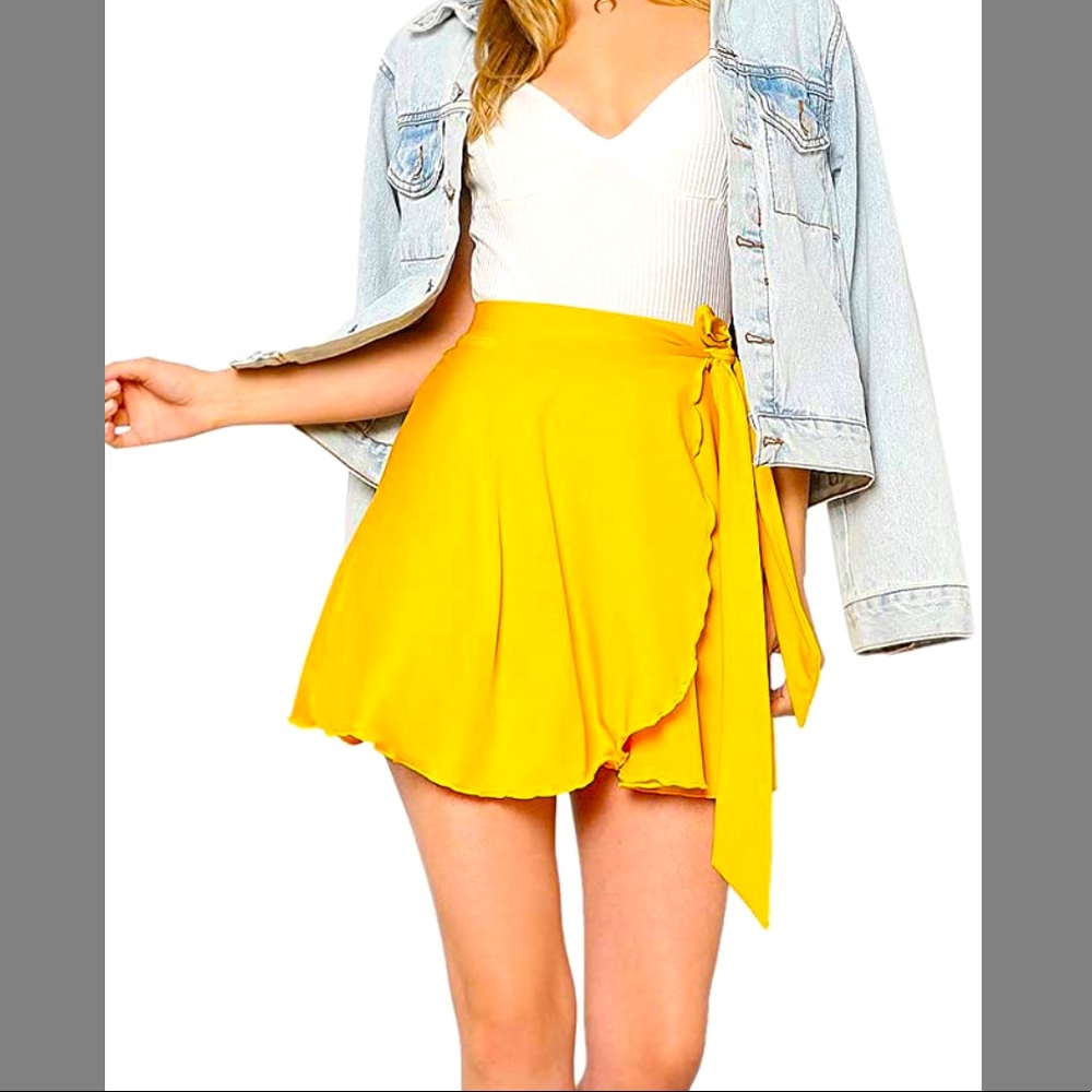 SHEIN Yellow Skirt